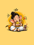 Ganesh C2 - Yellow - Sukhiaatma Ganpati T-shirt