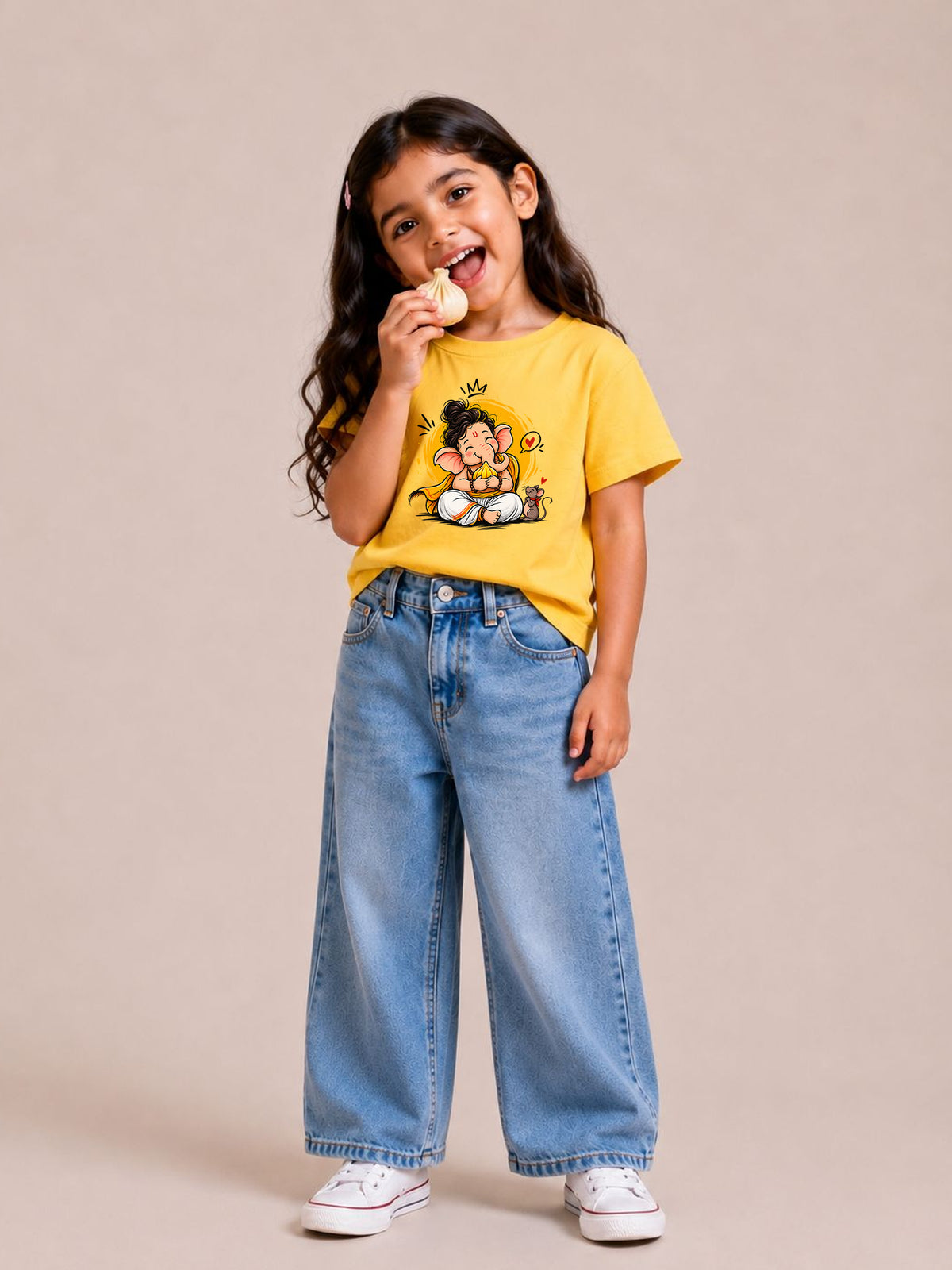 Ganesh C2 - Yellow - Sukhiaatma Ganpati T-shirt