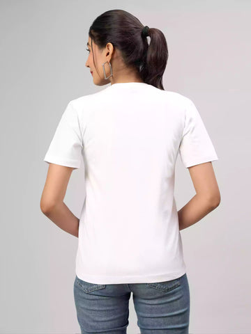 Introverting - Himkar Unisex Graphic Printed White T-shirt