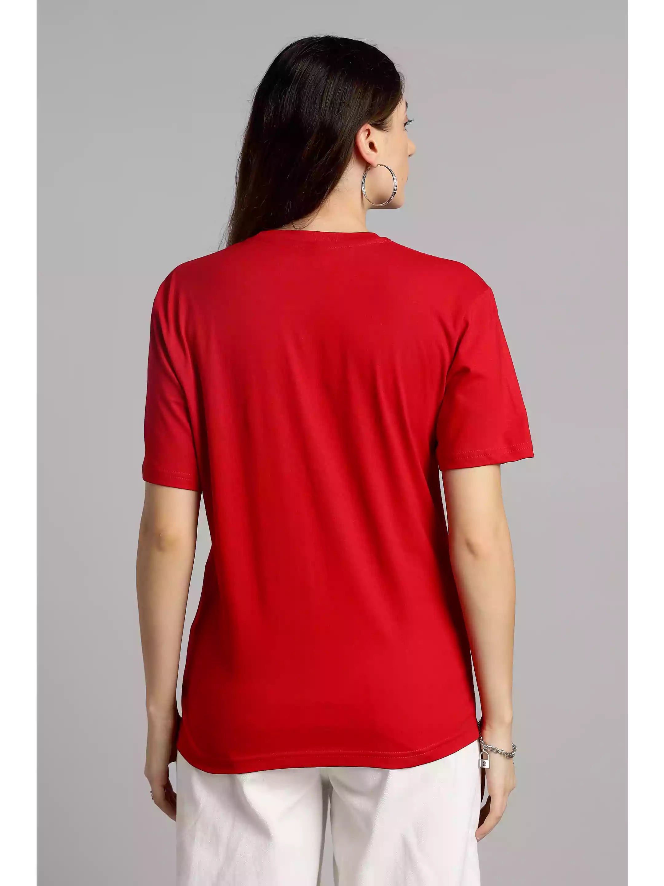 Khaun Piyun - Red Sukhiaatma Unisex Marathi Graphic Printed T-shirt