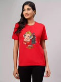Noise Cancellation - RED - Sukhiaatma Ganpati T-Shirt