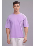 Solid Lavender Over sized - Sukhiaatma Unisex T-shirt