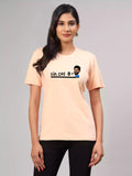 MHJ - sin cos theta Unisex Graphic Printed RF Peach T-shirt