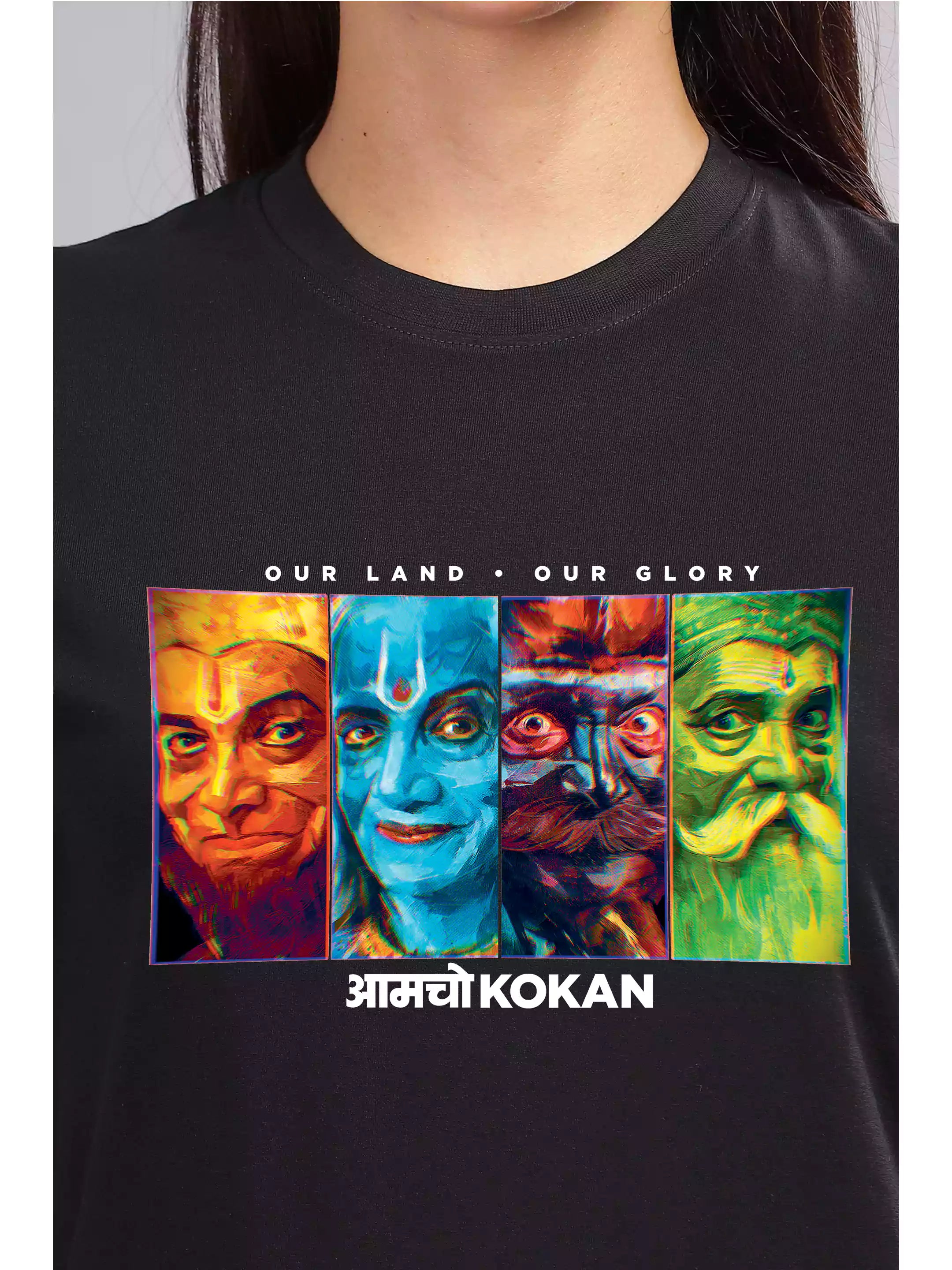 Aamcho Kokan- Dashavatar Official Merchandise Graphic Printed RF T-shirt
