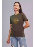 Aham Sarvagyani Olive - Sukhiaatma Unisex Graphic Printed T-shirt