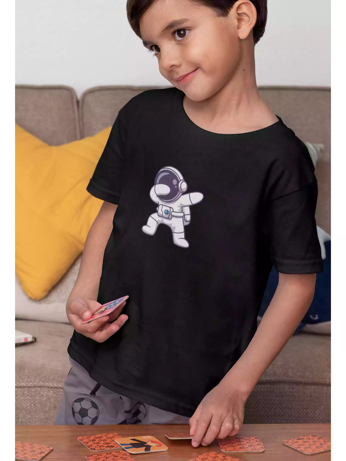 Astro Dab Black Kids - Sukhiaatma Unisex Graphic Printed T-shirt
