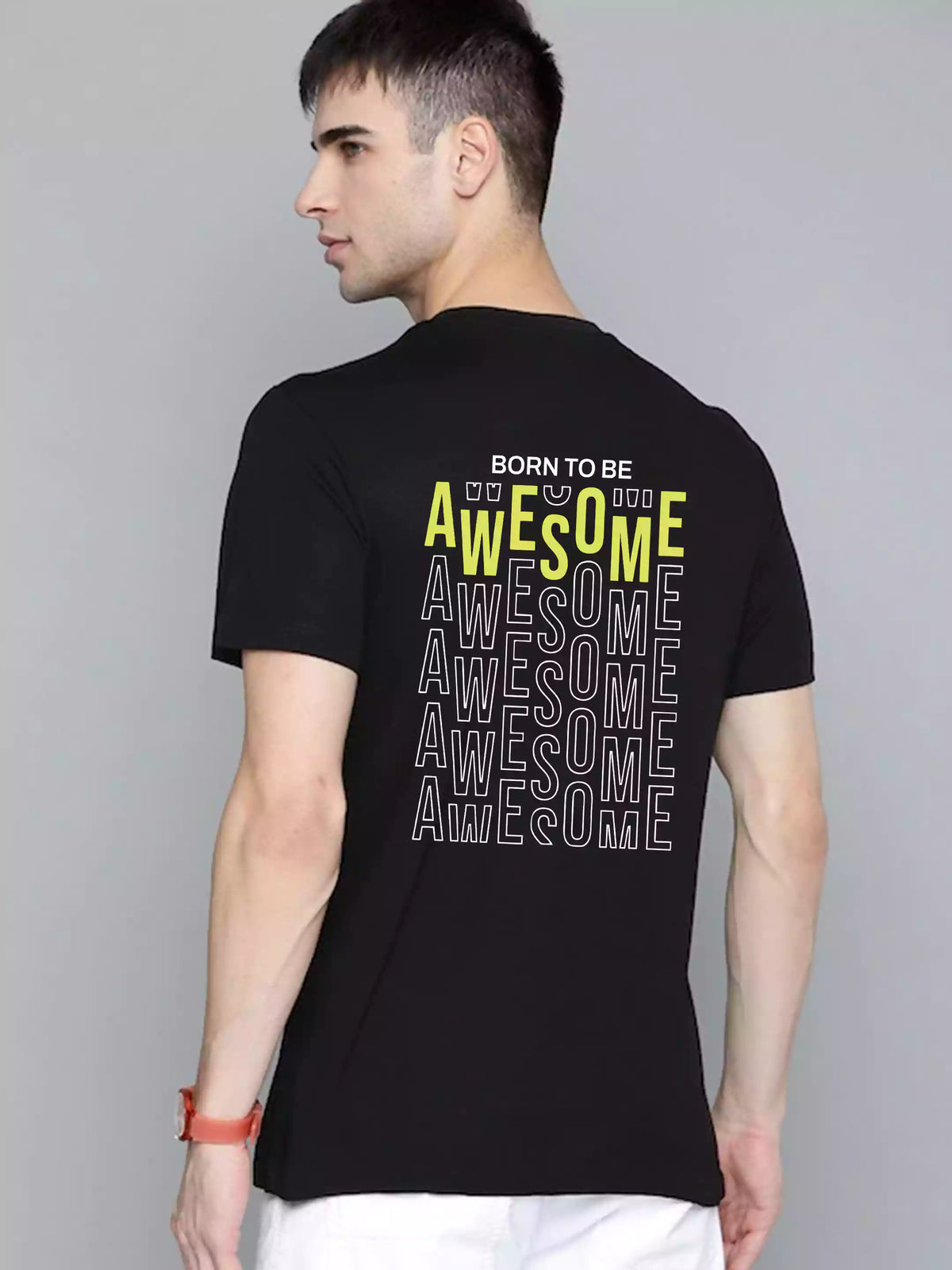 Awesome - Sukhiaatma Unisex Graphic Printed Black T-shirt