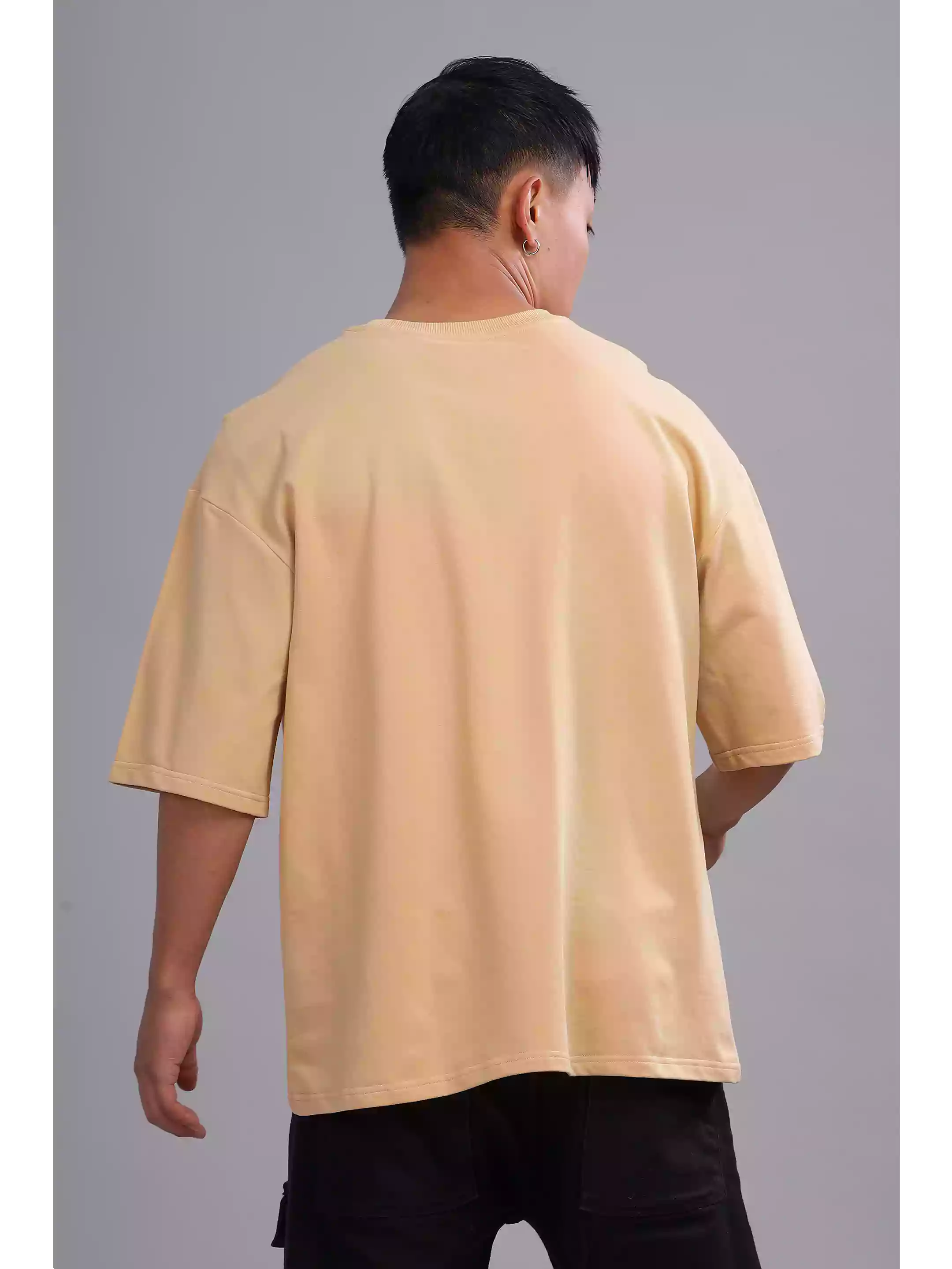 Solid Beige Over sized - Sukhiaatma Unisex T-shirt