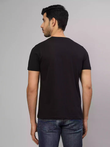 Cool SA - Sukhiaatma Unisex pocket Printed Black T-shirt