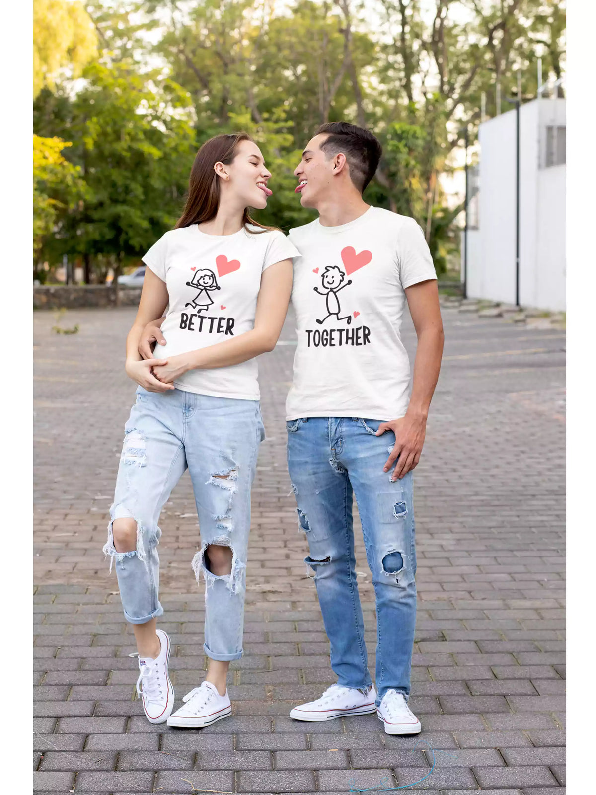 Better Together - Sukhiaatma Couple Graphic Printed T-shirt