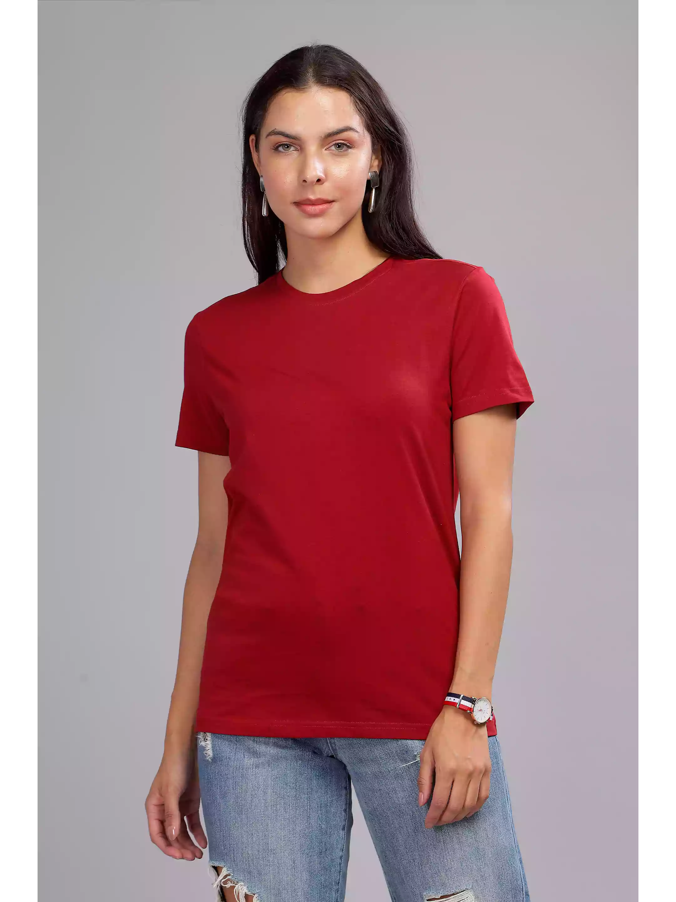 Burgundy - Sukhiaatma Unisex Basic T-shirt