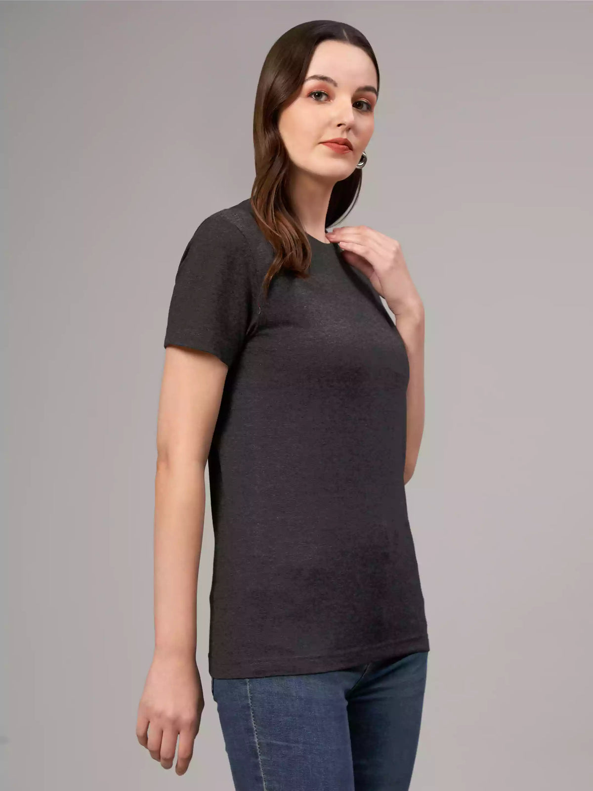 Charcoal Grey - Sukhiaatma Unisex Basic T-shirt