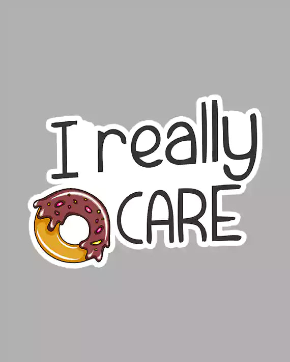 Donut Care  - Vinyl Sticker