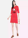 I do what i want Red Sukhiaatma T-Shirt Dress