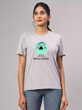 Drama Queen  - Sukhiaatma Unisex Graphic Printed Gray T-shirt