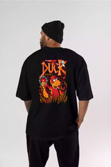 Duck Hunt - Sukhiaatma Unisex Oversized Black T-shirt