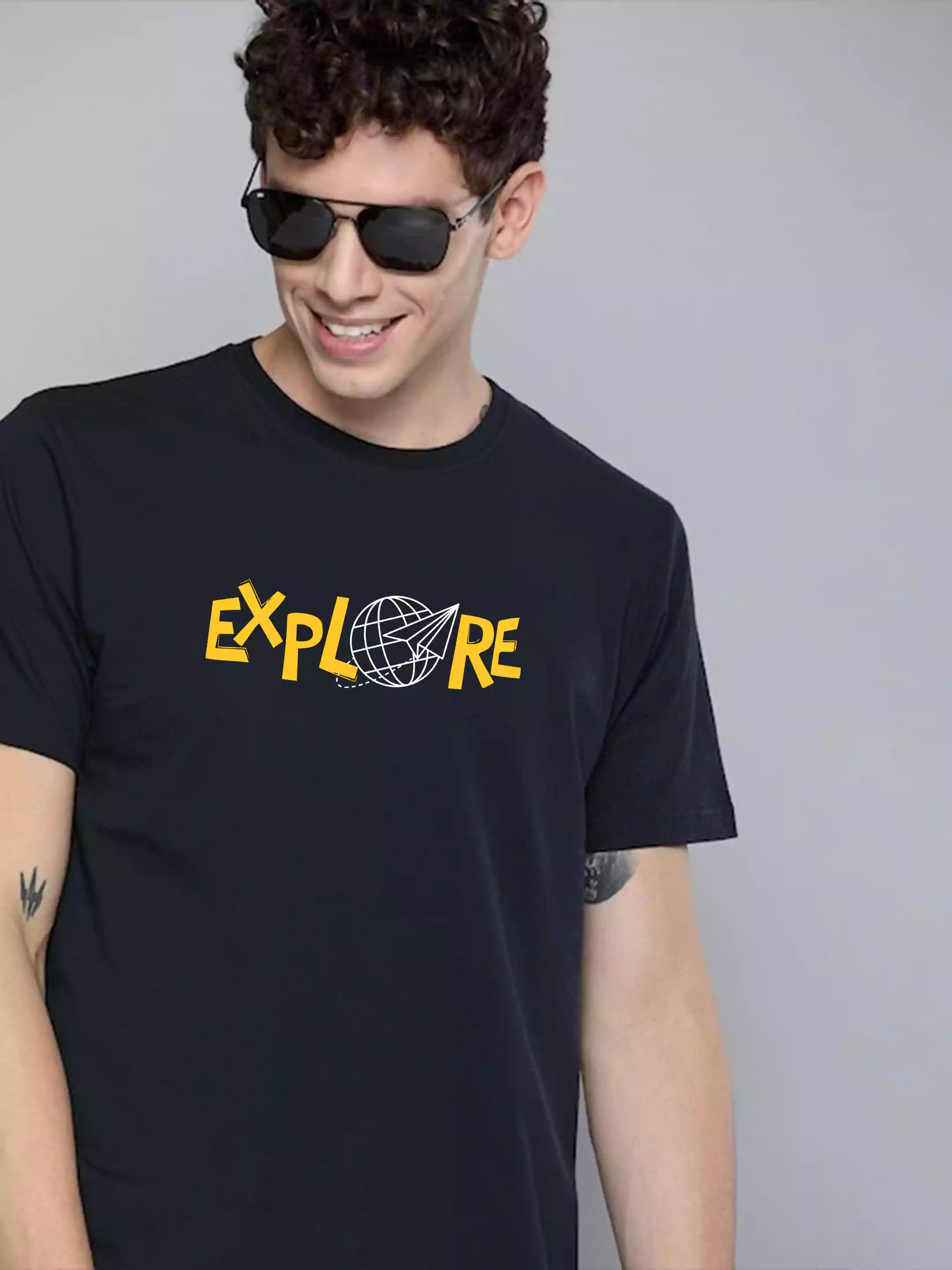 Explore - Sukhiaatma Unisex Graphic Printed T-shirt