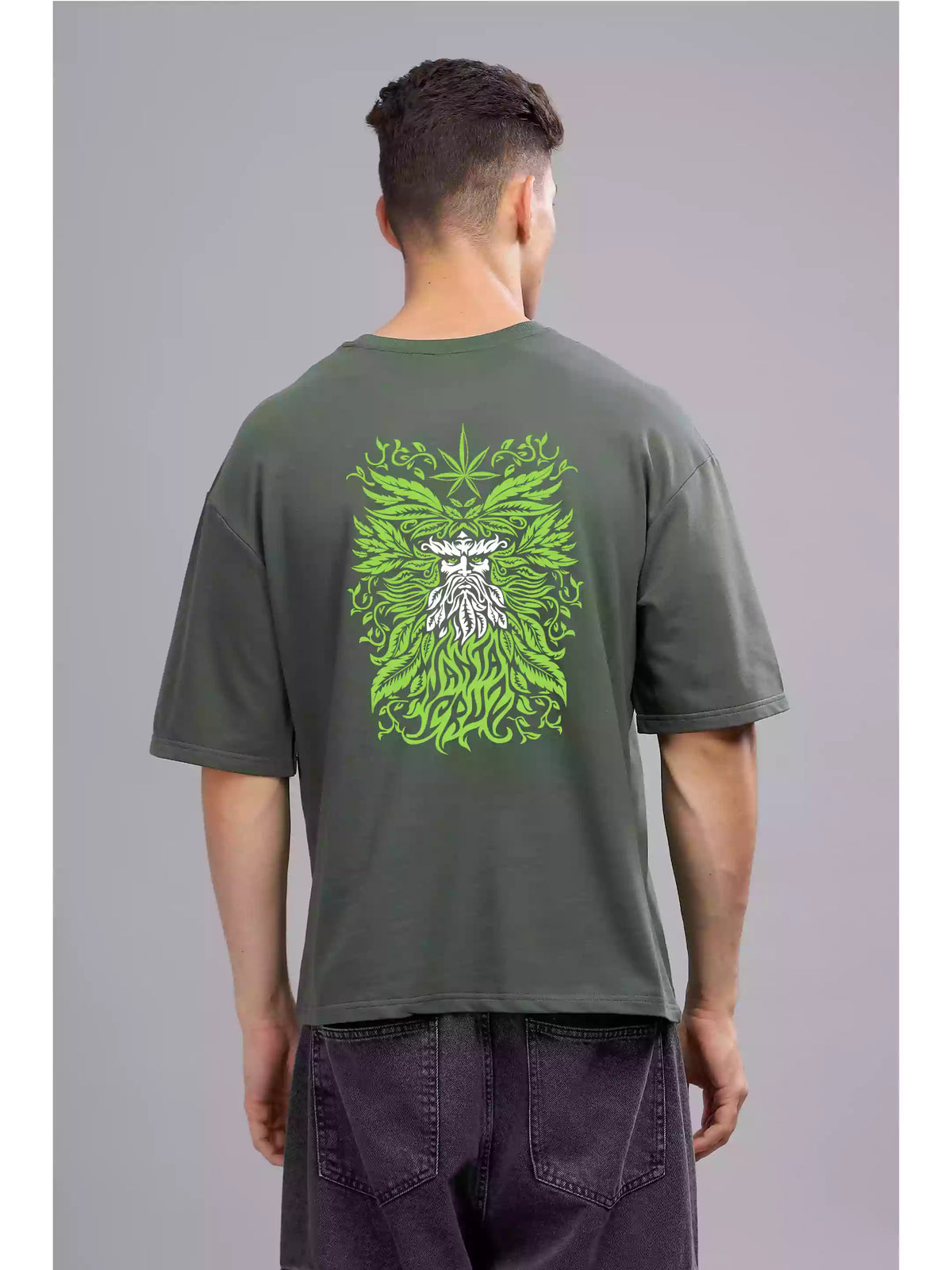 Freshly Baked - Sukhiaatma Unisex Oversize Forest Green T-shirt