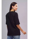 Favourite book - Sukhiaatma Unisex Oversize Black T-shirt