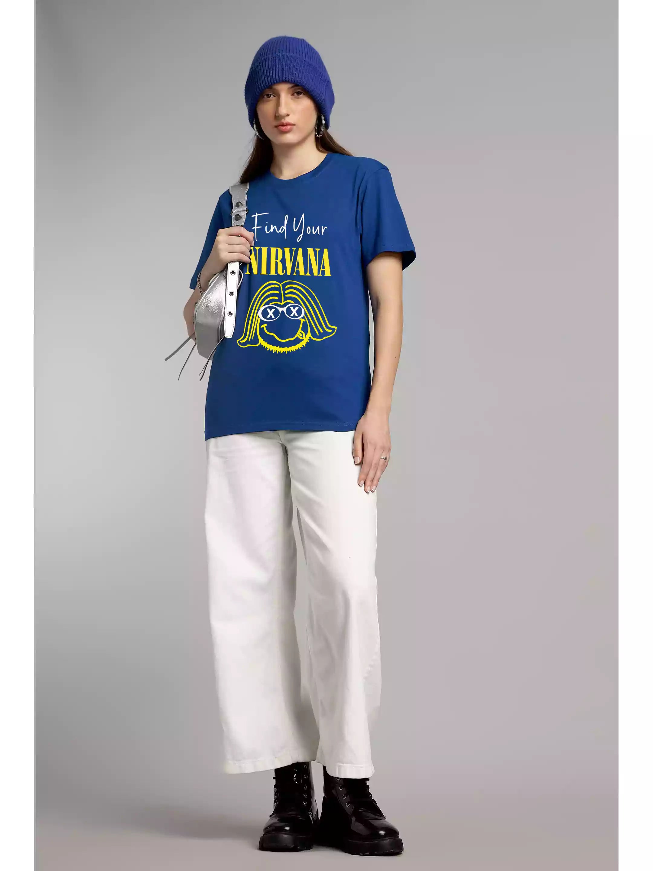 Find Your Nirvana - Sukhiaatma Unisex Graphic Printed T-shirt