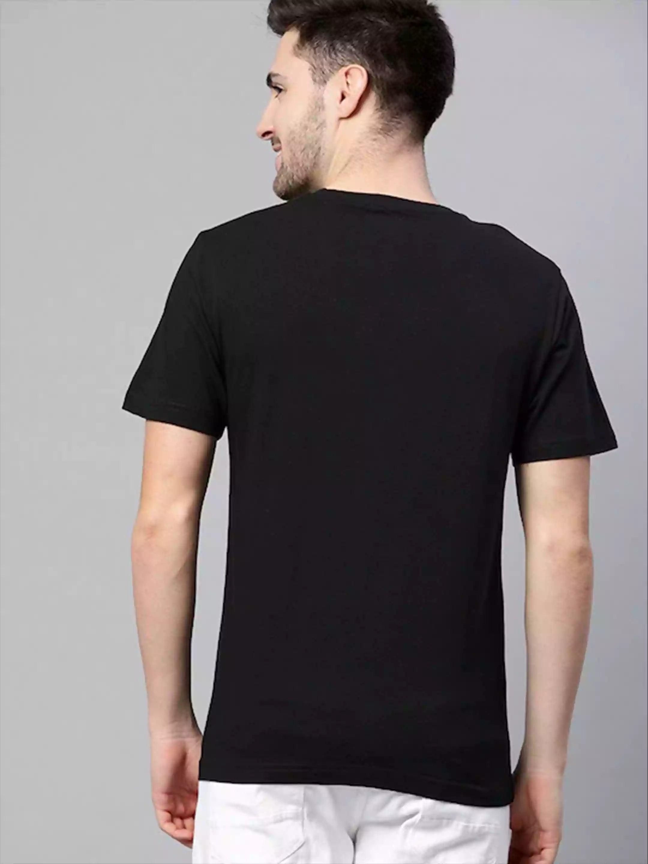 Hangover T-shirt - Sukhiaatma Unisex Graphic Printed Black T-shirt