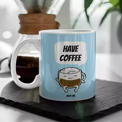 Have Coffee with me  – Sukhiaatma Designer Coffee Mug