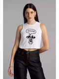 Hummm - Sukhiaatma High Neck Sleeveless Fitted Top