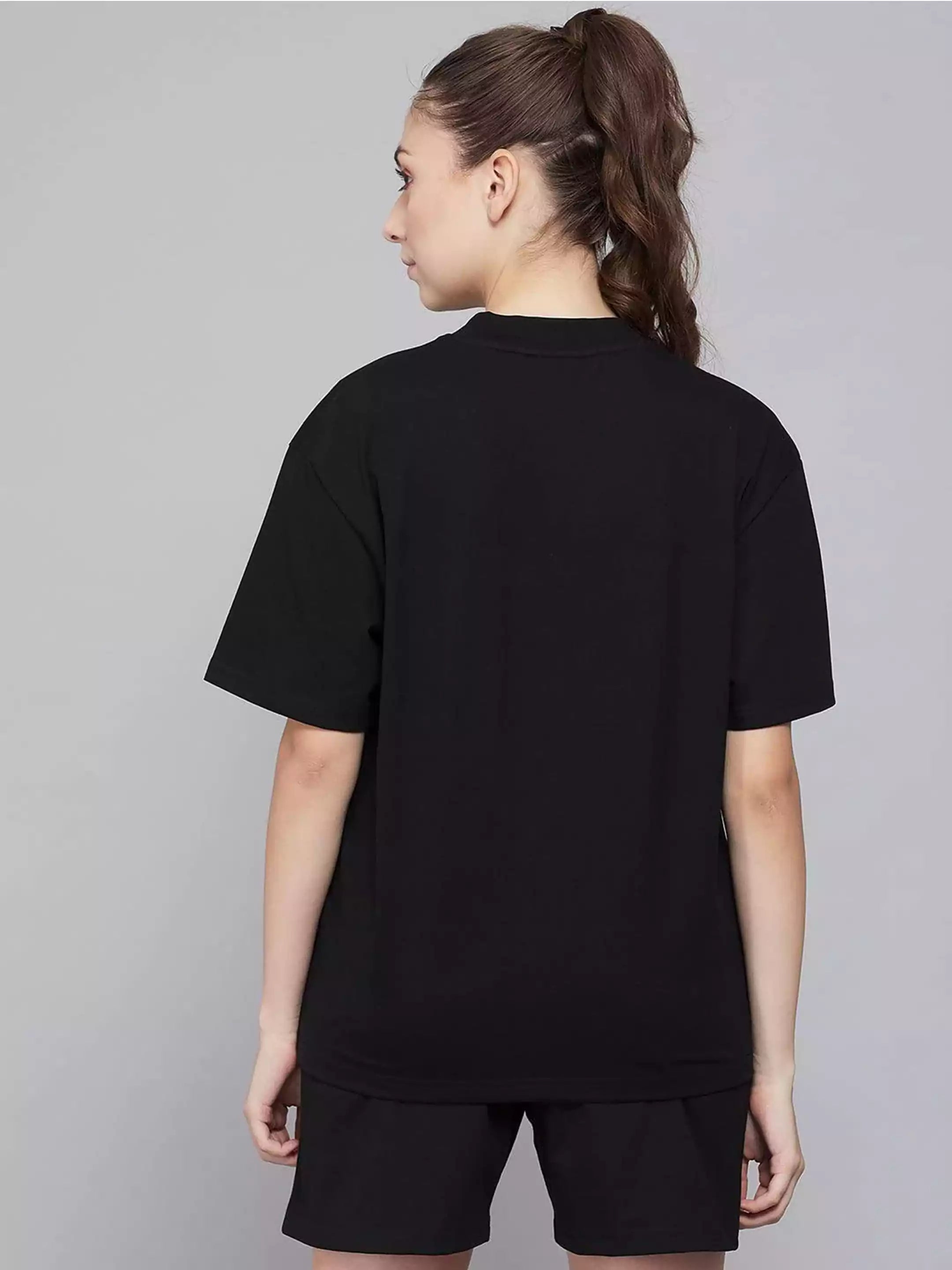 MHJ -Humreka Tumreka Unisex Oversized Black Co-ord