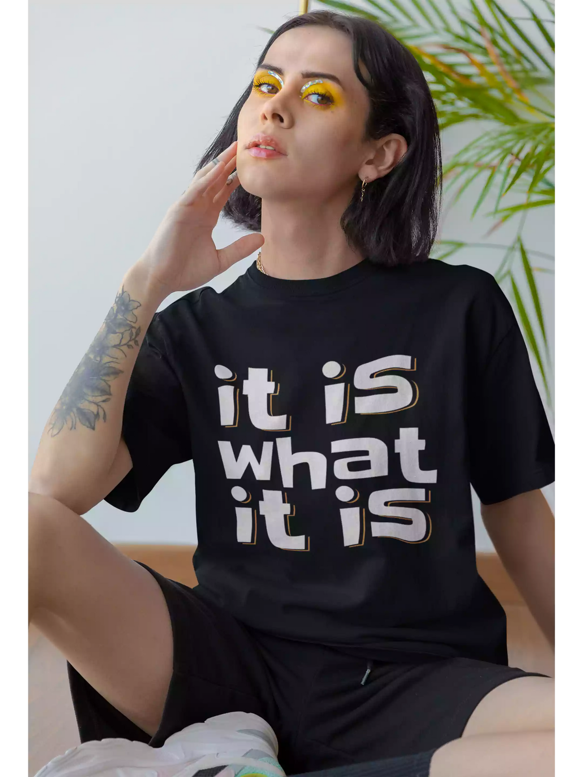 It is what it is - Sukhiaatma Unisex Oversized T-shirt