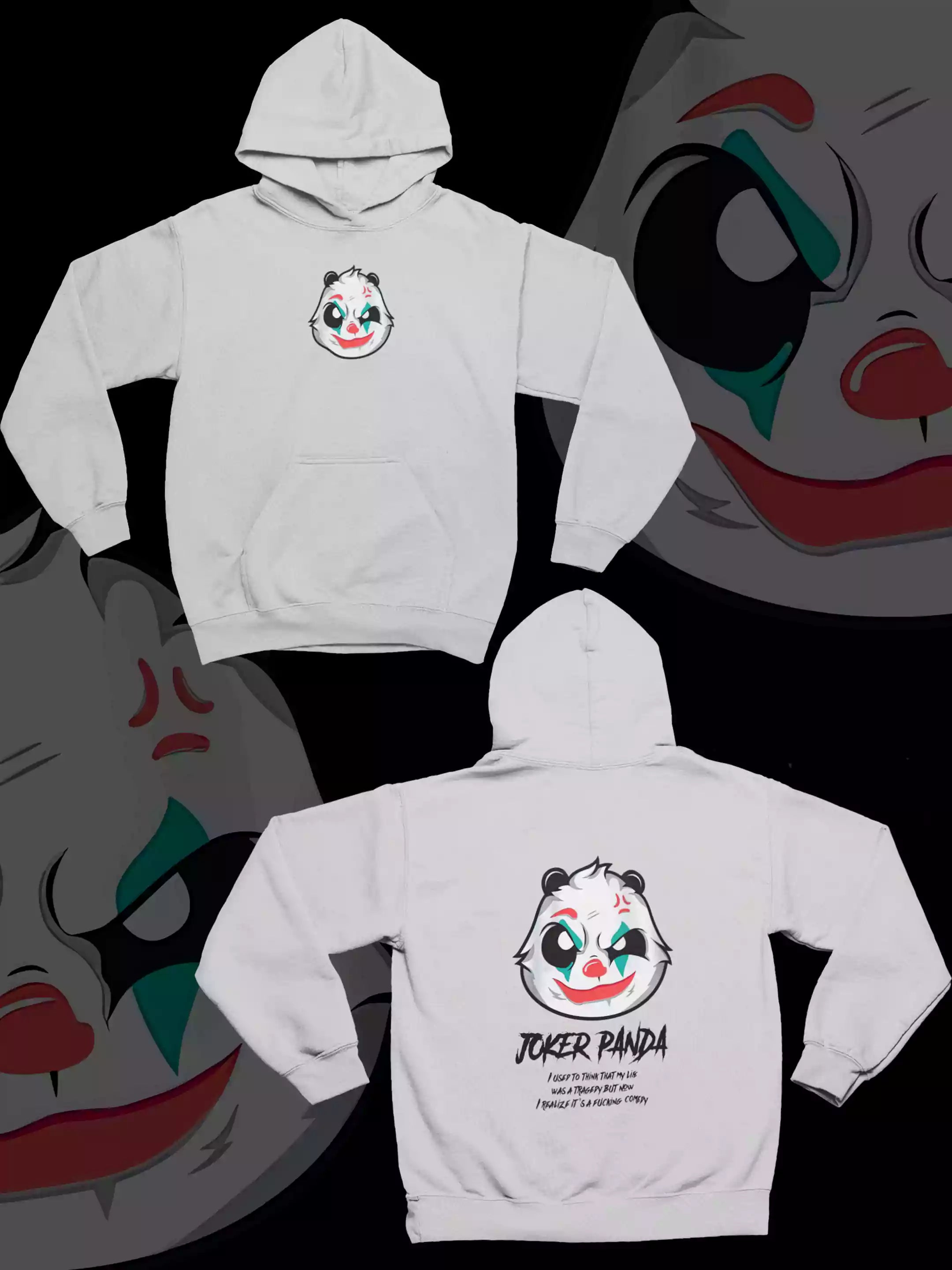 Joker panda - Sukhiaatma Unisex Graphic Printed Hoodie
