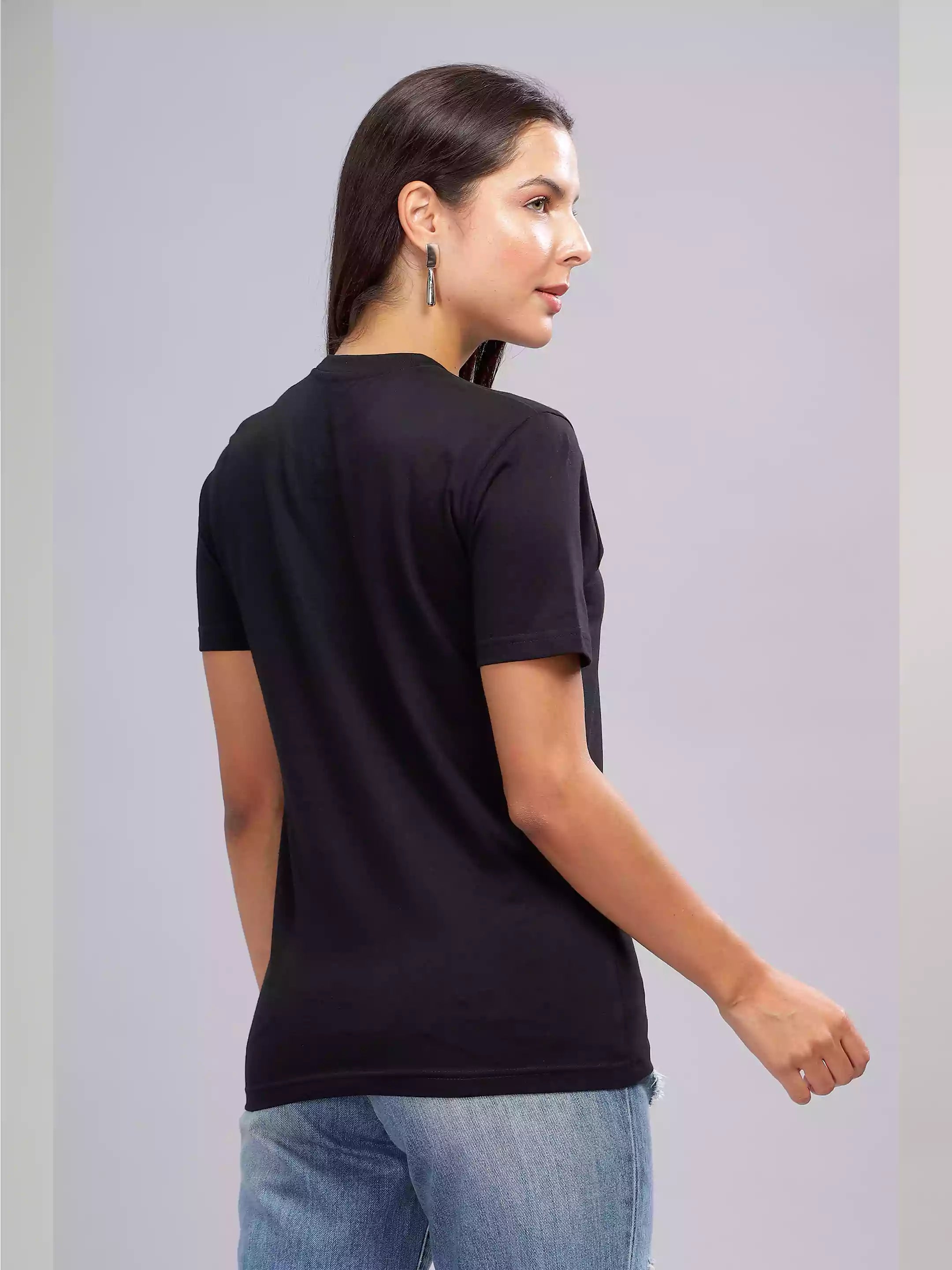 MHJ - Jujabi Unisex Graphic Printed RF Black T-shirt