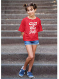 Good vibes only RED Kids - Sukhiaatma Unisex Graphic Printed T-shirt