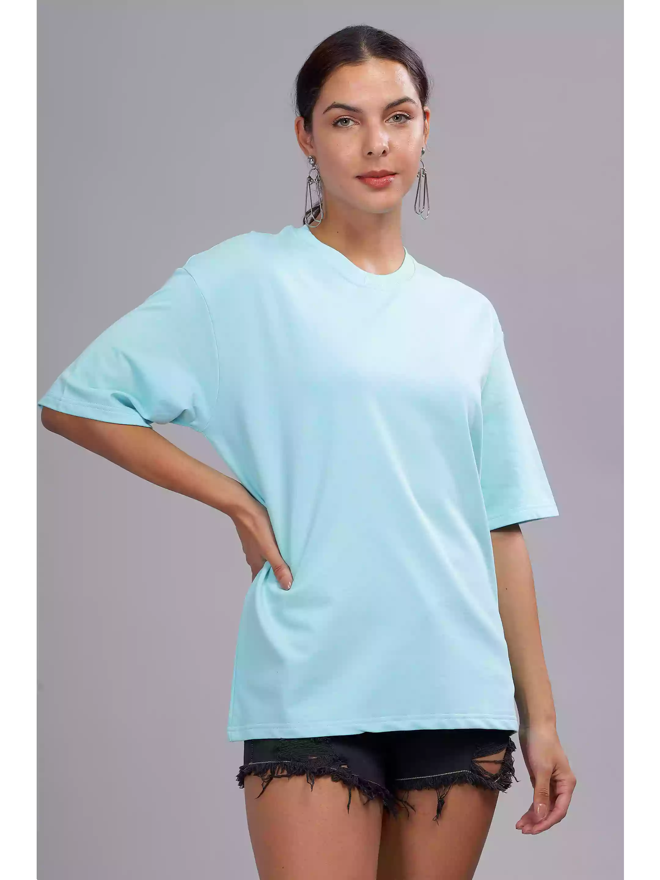 Solid Light Blue Over sized - Sukhiaatma Unisex T-shirt