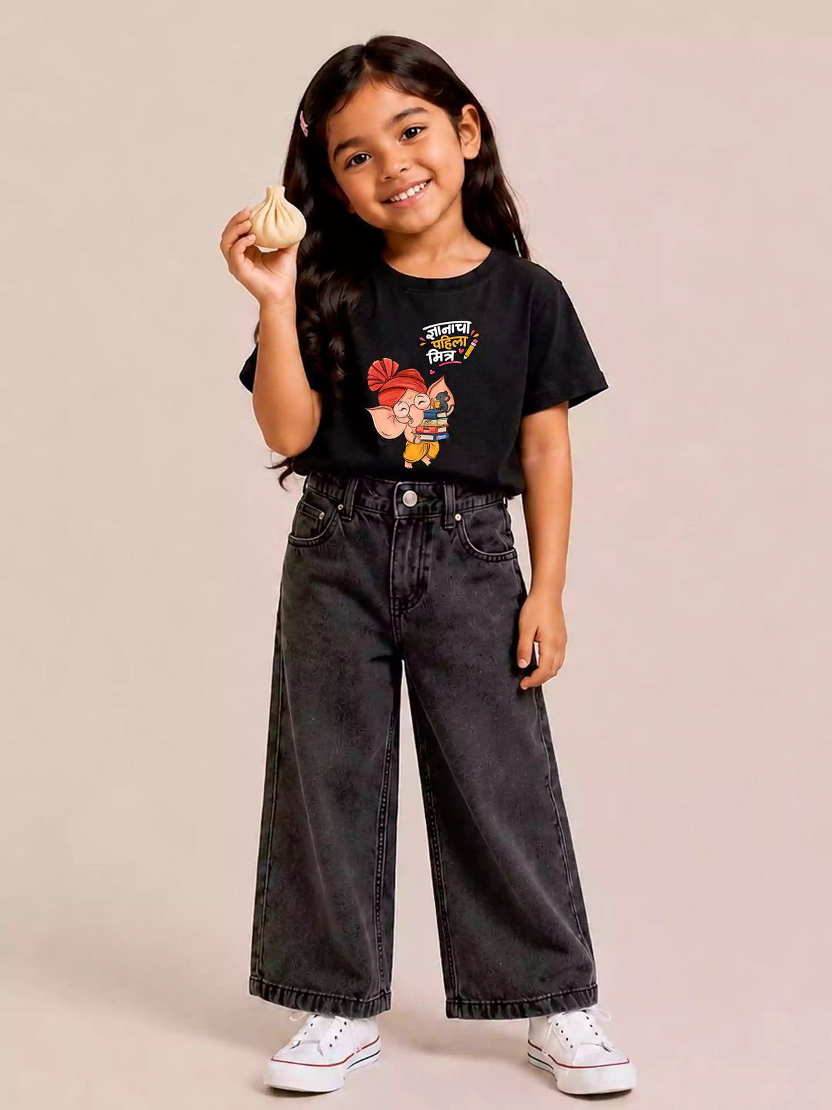 Mitra - Black - Sukhiaatma Ganpati T-shirt