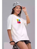 Bear Mood - Sukhiaatma Unisex Oversize White T-shirt