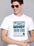 Moody - Sukhiaatma Unisex Graphic Printed White T-shirt