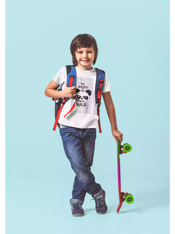 Ninja White Kids - Sukhiaatma Unisex Graphic Printed T-shirt