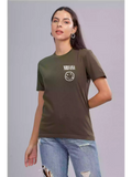 Nirvana - Sukhiaatma Unisex Graphic Pocket Printed Olive T-shirt