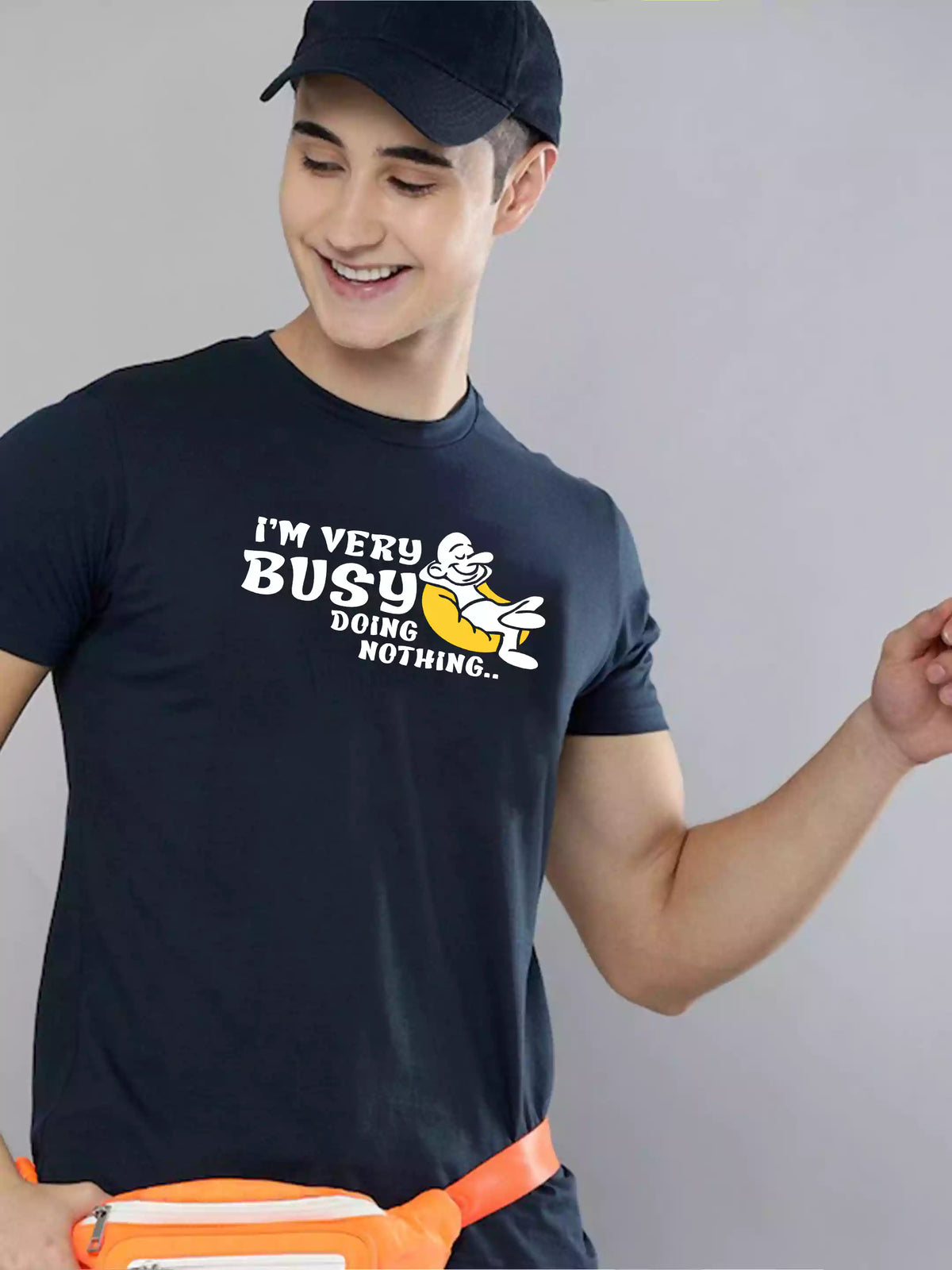 Very Busy - Sukhiaatma Unisex Graphic Printed T-shirt