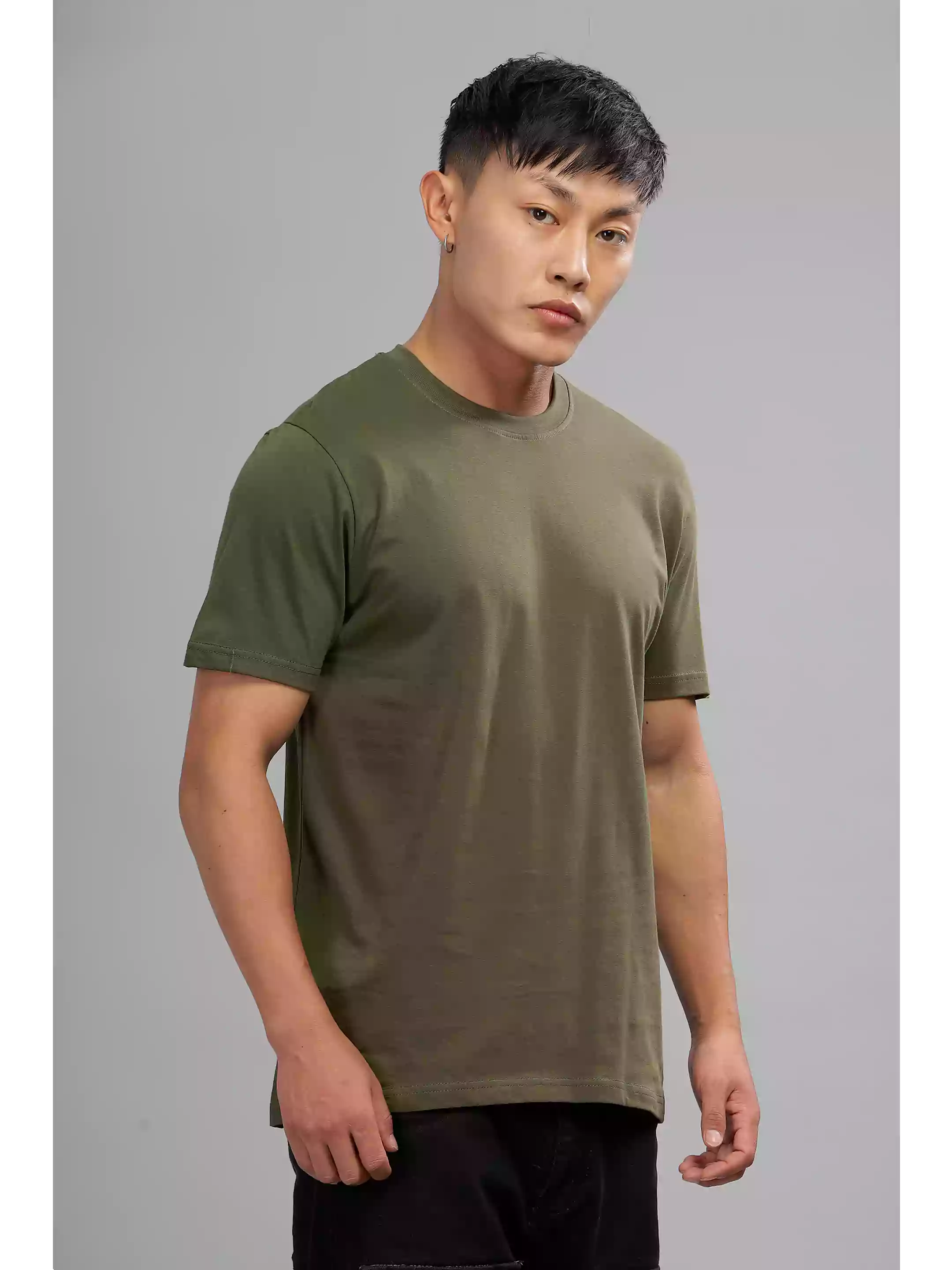Olive Green - Sukhiaatma Unisex Basic T-shirt