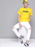 Perfect Me - Sukhiaatma Unisex Graphic Printed Yellow T-shirt