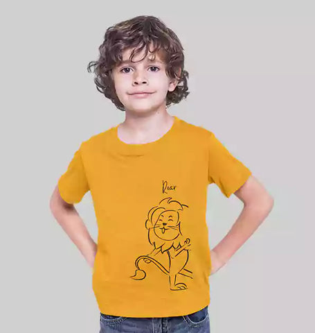 Roar Yellow Kids - Sukhiaatma Unisex Graphic Printed T-shirt