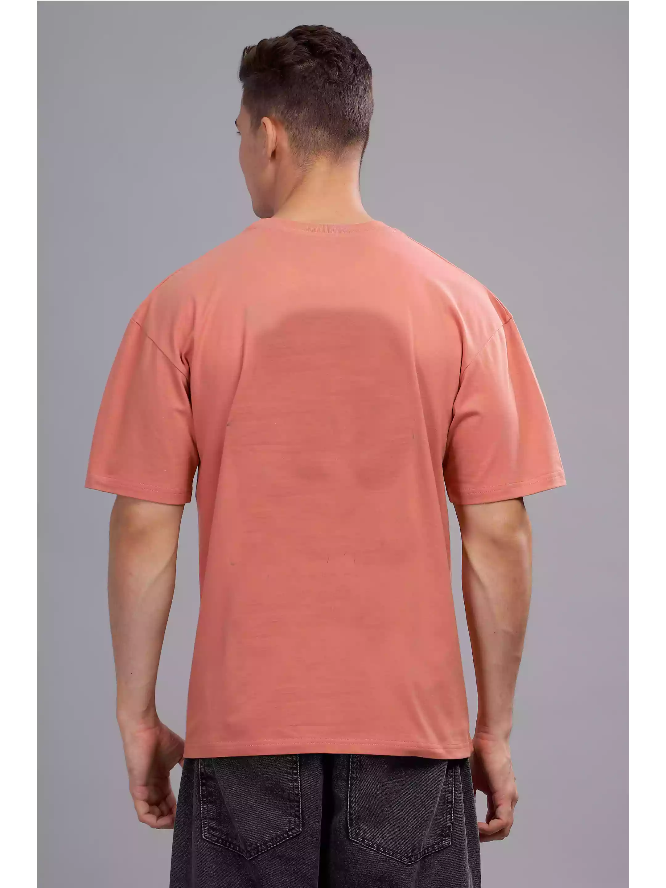 SA Peach Oversize - Sukhiaatma Unisex Graphic Printed T-shirt