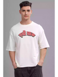 SA RETRO - Sukhiaatma Unisex Oversized White T-shirt