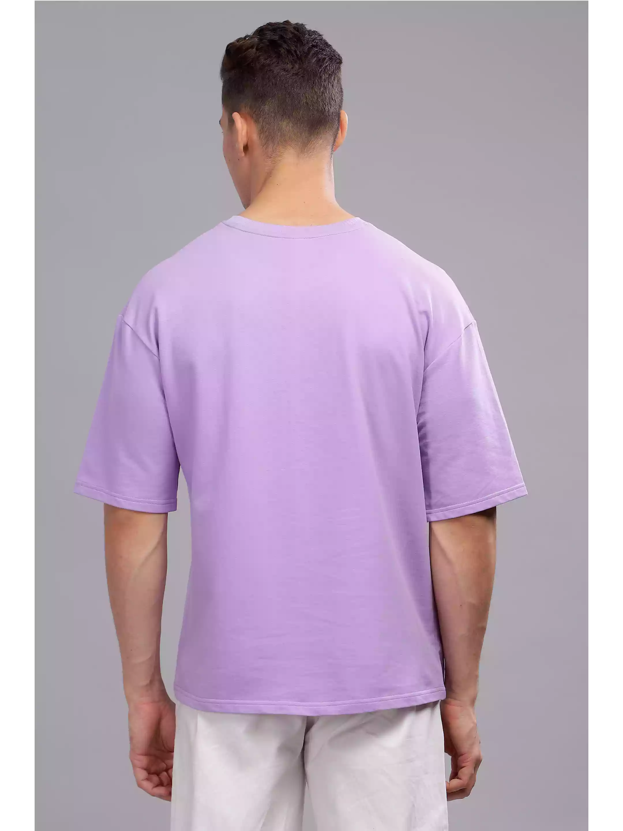 MHJ - Shehzada Unisex Graphic Printed OS LavenderT-Shirt