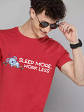 Sleep More Red Unisex Sukhiaatma Red T-shirt