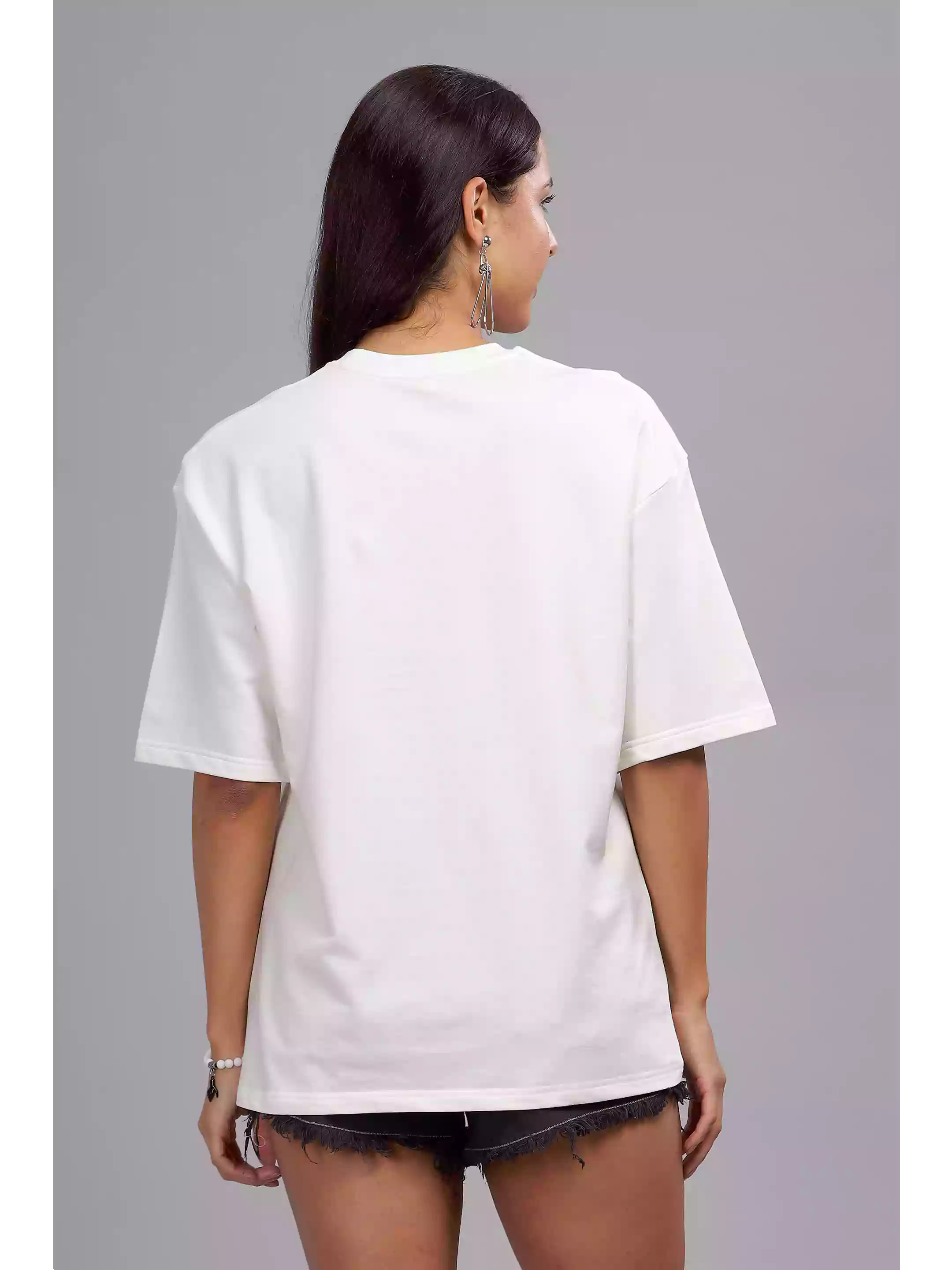Stay Inspired- Sukhiaatma Unisex Oversized White T-shirt