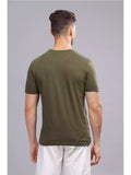 MHJ - Talent Unisex Graphic Printed RF Olive T-shirt