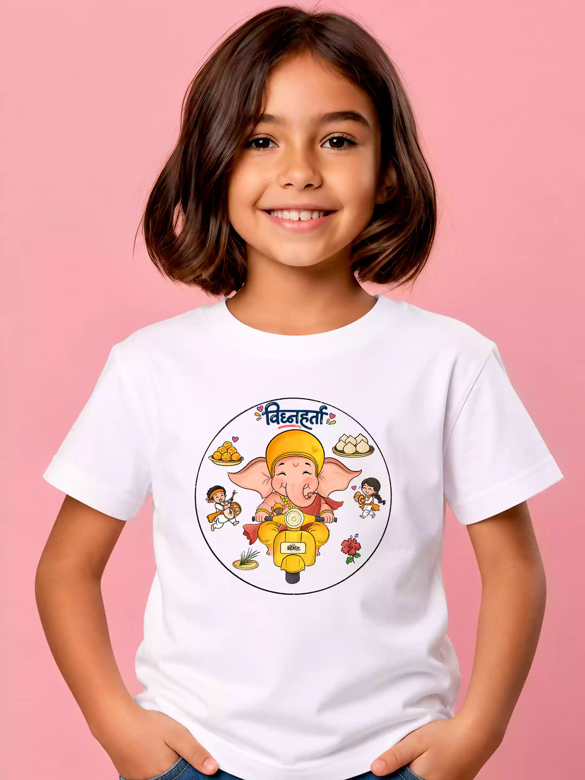 Vighnaharta- White - Sukhiaatma Ganpati T-shirt