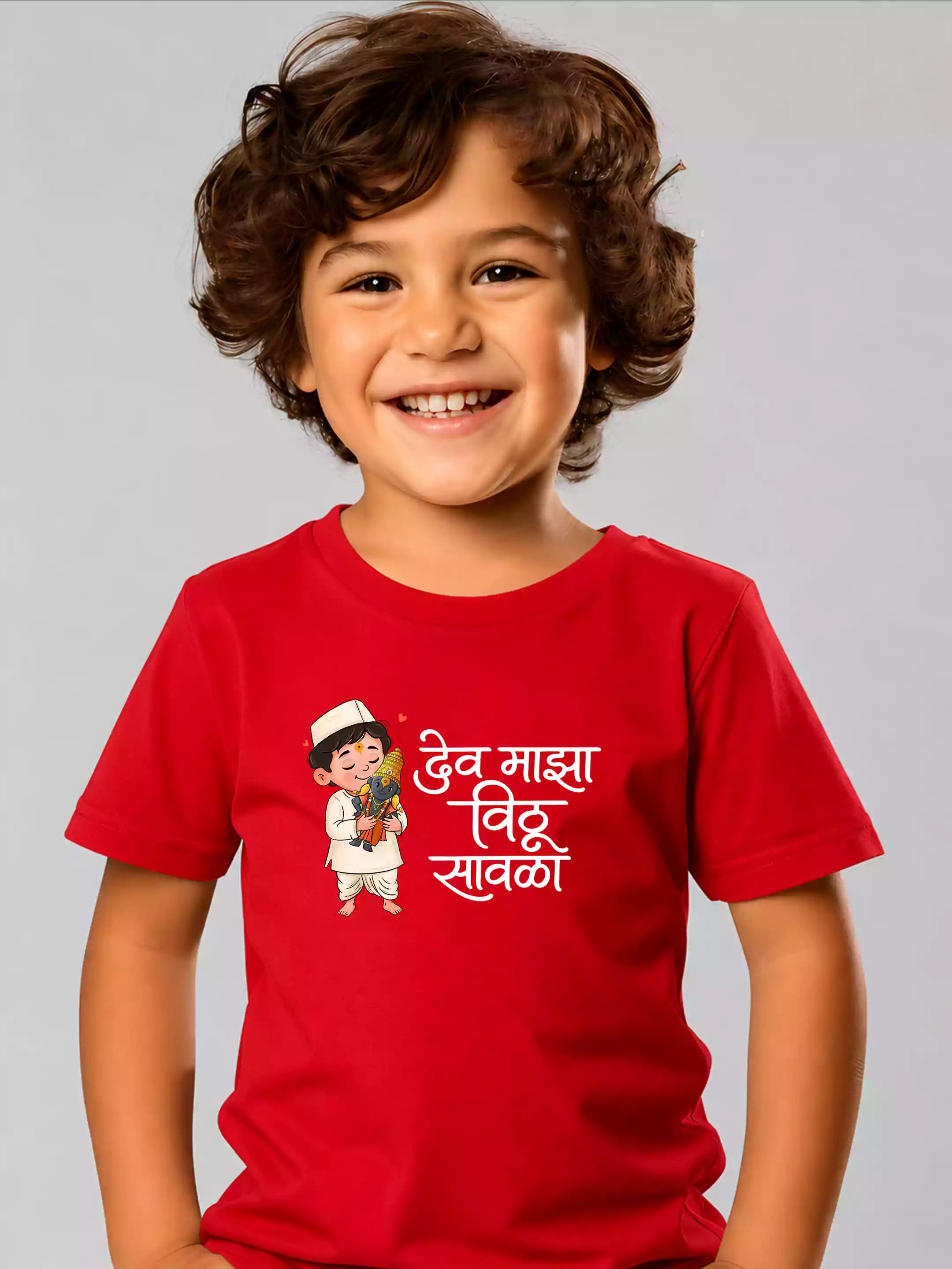 Vithu Savala -RED- Sukhiaatma Wari/वारी  T-shirt